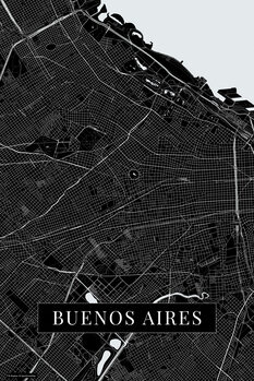 Картината върху платно Buenos Aires black