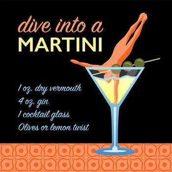 Картината върху платно Classic Martini