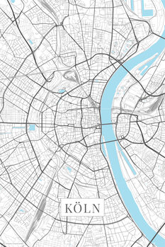 Картината върху платно Cologne white