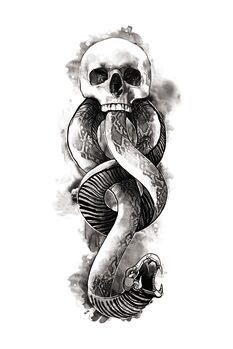 Картината върху платно Death Eater Symbol