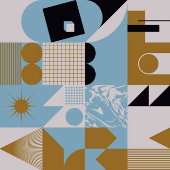Картината върху платно Digital Collage Vector Pattern Design