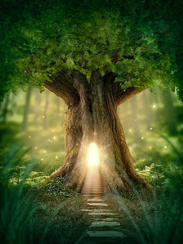 Картината върху платно Fantasy tree house