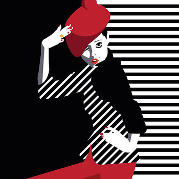 Картината върху платно Fashion teenage girl