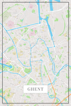 Картината върху платно Ghent color