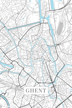 Картината върху платно Ghent white