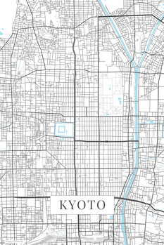 Картината върху платно Kyoto white