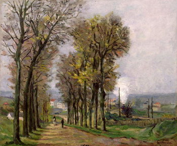 Картината върху платно Landscape in the Ile de France, c.1878