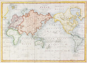 Картината върху платно Map