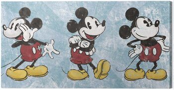 Картината върху платно Mickey Mouse - Squeaky Chic Triptych