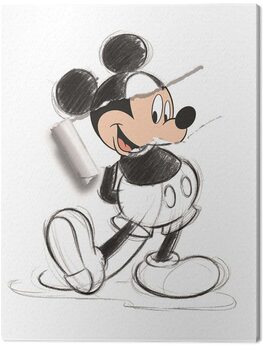 Картината върху платно Mickey Mouse - Torn Sketch