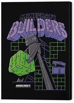 Картината върху платно Minecraft - Team Builders