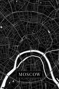 Картината върху платно Moscow black