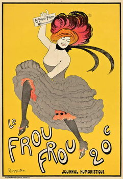 Картината върху платно Poster advertising the French journal 'Le Frou Frou'