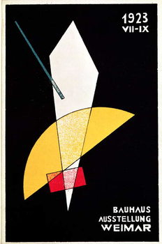Картината върху платно Poster for a Bauhaus exhibition in Weimar, Germany