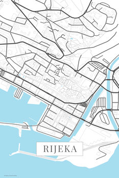 Картината върху платно Rijeka white