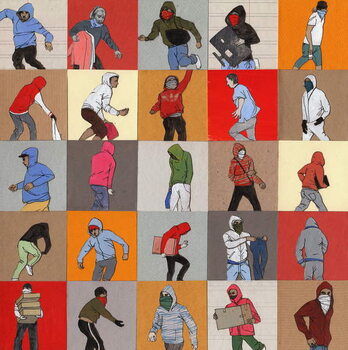 Картината върху платно Rioters, 2014