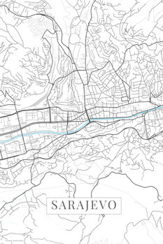 Картината върху платно Sarajevo white