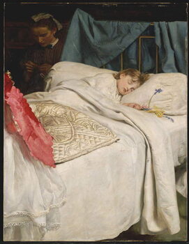Картината върху платно Sleeping, c.1865