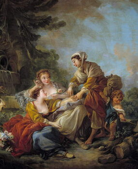 Картината върху платно The fortune teller.