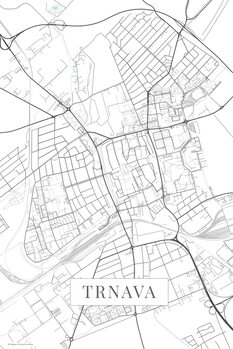 Картината върху платно Trnava white