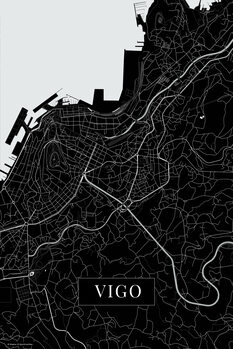 Картината върху платно Vigo black