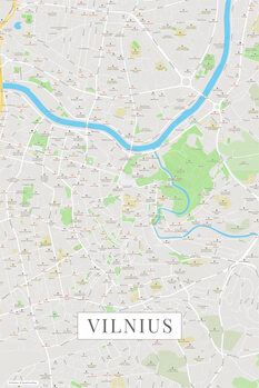 Картината върху платно Vilnius color