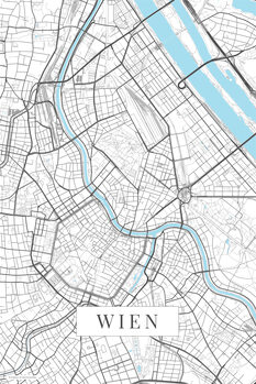 Картината върху платно Wien white