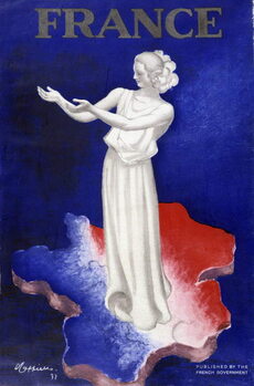 Картината върху платно Woman representing France