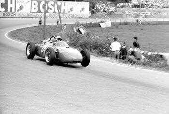 Принти на полотні Gerhard Mitter in the Maarsbergen Porsche 718, 1963