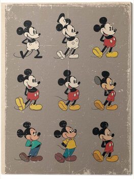 Принти на полотні Mickey Mouse Evolution - Retro