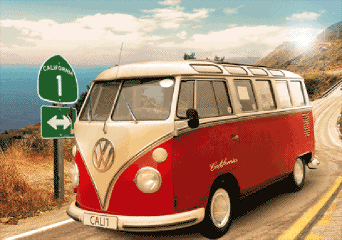 3D Αφίσα VW Volkswagen Californian Camper