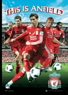 3D Αφίσα LIVERPOOL PLAYERS 2011