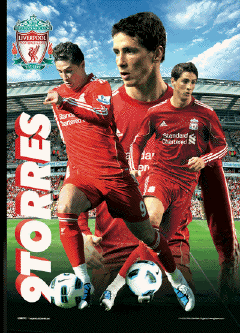 LIVERPOOL - torres 2010/2011 - плакат (poster)