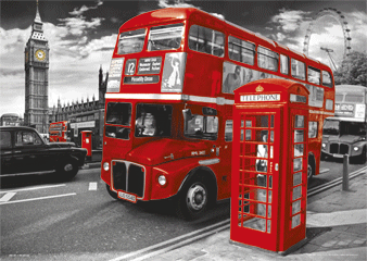 Londres - landmarks 3D Plakat
