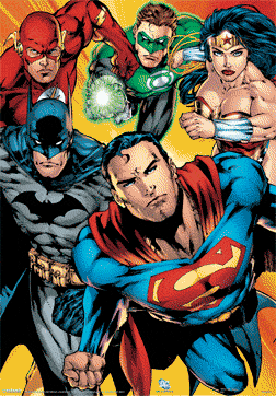 DC COMICS - heroes 3D Plakat