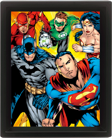 3D Poster DC COMICS - heroes