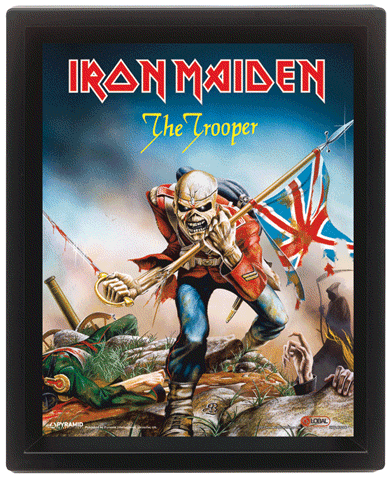 Πλαισιωμένη 3D αφίσα IRON MAIDEN