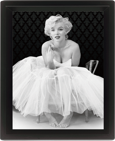 Framed 3Dposter MARILYN MONROE - ballerina