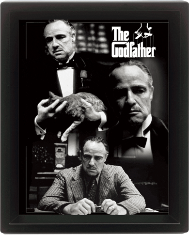 3D Poster GODFATHER - montage