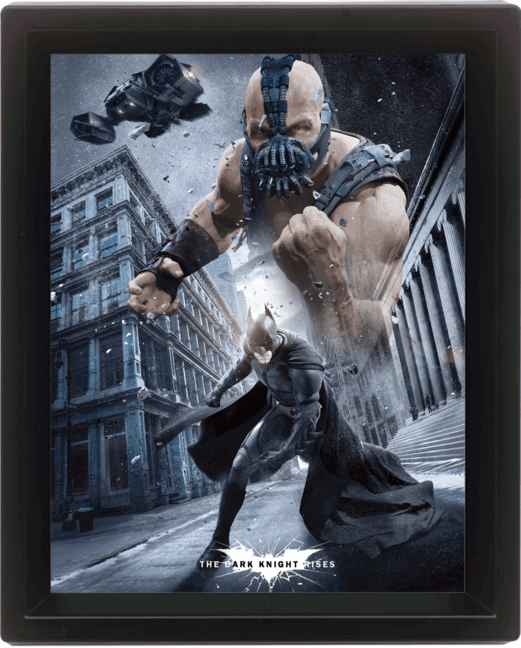 Πλαισιωμένη 3D αφίσα BATMAN DARK KNIGHT RISES