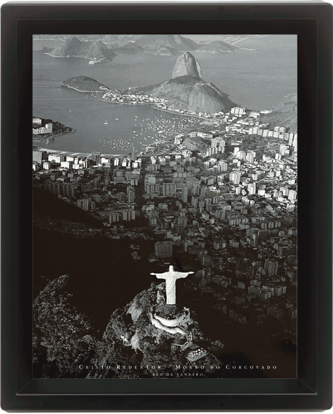 Πλαισιωμένη 3D αφίσα Rio de Janeiro - by Marilyn Bridges