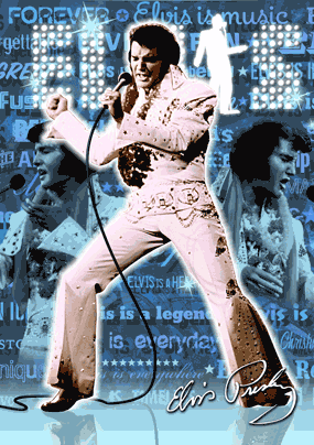 ELVIS PRESLEY 3D LENTICULAR 20X30 POSTER LICENSED PHOTO PICTURE HOLOGRAPHIC #2 