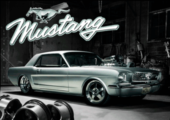 3D Αφίσα MUSTANG 1966