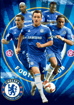 CHELSEA  players 3D 3D Poster, 3D Print  EuroPosters