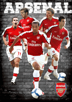 ARSENAL - players 09/10 - плакат (poster)