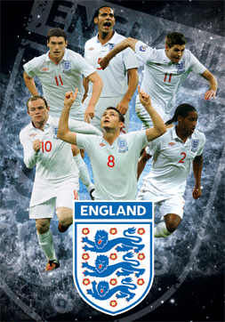 ENGLAND - stars 3D - плакат (poster)