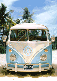 3D Αφίσα VW Volkswagen Californian Camper