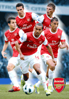 3D Julisteet ARSENAL - players 2010/2011