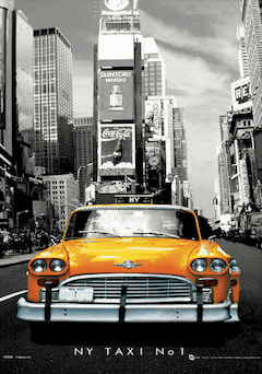 3D Αφίσα New York - taxi no.1
