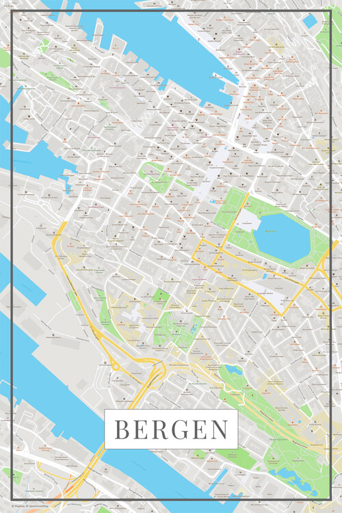 Принти на полотні Bergen color